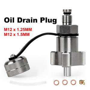 Quick Twist Oil Drain Valve M12 x 1.25mm M12 x 1.5mm Stainless Steel <b>Car</b> Oil Pan Plug with Adapter for Auto <b>Repair</b> - Product Image 4