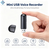 Enregistreur vocal Q62, petit enregistreur sonore, mini enregistreur audio avec indicateur LED, portable pour une utilisation quotidienne de dictée