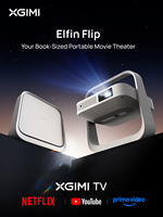 Proyector Inteligente Portátil XGIMI Elfin Flip Plus 1080P con Diseño Plegable, Google TV y Corrección Automática para Apartamentos y Dormitorios