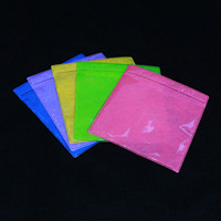 Sac en plastique multicolore simple ou double face pour ranger les disques CD
