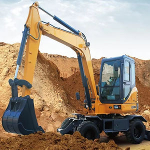 Nueva Excavadora hidráulica de ruedas de 6 toneladas <span class=keywords><strong>Xe60W</strong></span> 0.23m3 a la venta, pequeño producto portátil en Argelia - Product Image 1