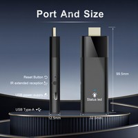 Nuevo Q6 ATV Stick H313 2GB RAM Android Stick Tv 4K Dongle Voice Remote Smart TV Stick