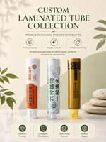 Tubo cilíndrico sin aire de 90 ml personalizado al por mayor para pasta de dientes, vacío, recargable, ecológico, de aluminio y plástico, con tapa de rosca, impresión UV, exprimible