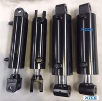 Silinder Hidrolik 3.5" Bore XTCG Berlapis Krom Keras Berbagai Ukuran Langkah Harga Terjangkau Silinder Hidrolik Mini Untuk Truk Dump Ganda