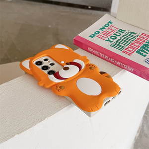 Funda de Teléfono con Diseño de Pata de Panda Roja Kawaii para Samsung <span class=keywords><strong>Galaxy</strong></span> S26 Ultra S25 S24 A57, Carcasa Protectora de Silicona Suave y Agradable al Tacto - Product Image 3
