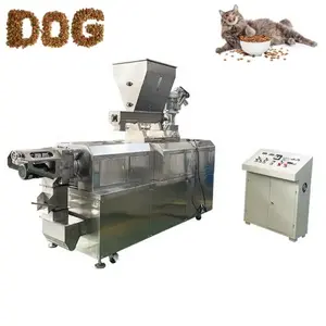 Máquina de processamento de ração para cães e gatos, linha de produção de ração para cães e gatos, peixes