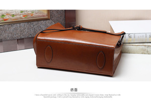 Bolso de Mano de Cuero Genuino de Primera Calidad, Diseño Clásico con Doble Solapa, Bolsos de Mensajero de Lujo para Mujer - Product Image 4