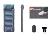 Équipement de camping de haute qualité pour l'extérieur Matelas de couchage ultraléger avec pompe à pied intégrée Tapis de pique-nique gonflable Matelas pneumatique