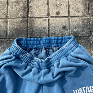PT1140 Custom Screen Printing Raw <strong>Hem</strong> <strong>Pants</strong> Heavyweight Wide Leg Sun Faded Trackpants Baggy <strong>Pants</strong> Acid Wash Vintage Sweatpants - Product Image 3