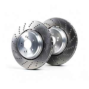 Drilled Ventilated Rear Left <b>Brake</b> <b>Disc</b> Rotor 34212282807 For BMW M5 E60 E61 LCI M6 E63 E64 Car Rear <b>Brake</b> Rotor - Product Image 4