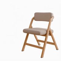 Chaise de salle à manger pliante avec dossier confortable pour longues sessions, empilable, revêtement en cuir, patins antidérapants, meuble de maison pratique