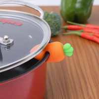 Lève-couvercles en silicone anti-débordement et résistant à la chaleur, support de couvercle de casserole, outil de cuisine durable