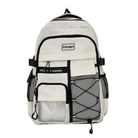 Nouveau Sac à Dos Scolaire Tendance Coréenne 2025 Grande Capacité Imperméable Fermeture Éclair pour Étudiants Tous Types de Trajets Légers