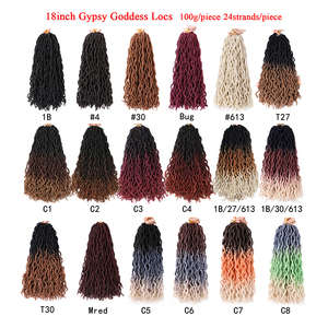 Extensiones de Cabello Sintético Ondulado Estilo Gypsy Locs, Extensiones de Cabello Suaves de Imitación de Crochet, Extensiones de Cabello Jumbo Crochet Estilo Gypsy Locs - Product Image 4