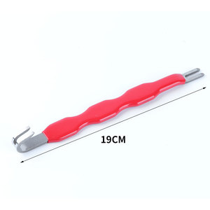 Xinrui Pry Bar 45 Steel U-Shape Claw End Anti-Slip Grip Industrial Car Repair Tool Red And Black - Product Image 3