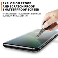 Film Hydrogel Mat Givré Protecteur d'Écran pour Téléphone Portable iPhone 17 16 15 14 13 12 ProMax Air Mini vivo Samsung S26 S25 S24+