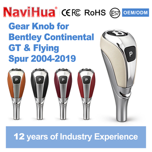 อุปกรณ์ตกแต่งภายในรถยนต์ Navihua สำหรับ Bentley Continental GT & Flying Spur ปี 2004-2019 หัวเกียร์หุ้มหนัง คันเกียร์ - Product Image 1