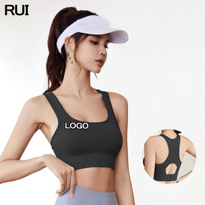 เสื้อชั้นในออกกำลังกายสำหรับผู้หญิง ขายดี แบบ OEM สำหรับวิ่ง โยคะ ฟิตเนส ปรับได้ ไร้สาย ทรงครอป รองรับสูง น้ำหนักเบา ระบายอากาศได้ดี - Product Image 1