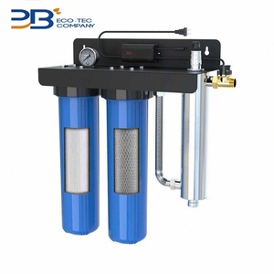 Pre-lọc treo tấm loại đôi ba giai đoạn lớn màu xanh 10/20 inch máy lọc nước với Bộ lọc UV cho toàn bộ ngôi nhà - Product Image 2