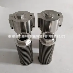 High Pressure Hydraulic Line Filter YLQ-227 Stainless Steel Oil Filter Housing