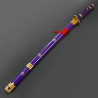 Sabres laser Nexus Sabers Japan Enma Katana Xeno3.0 Pixel, lame plate à couleurs infinies, poignée en métal violet avec étui pour cosplay