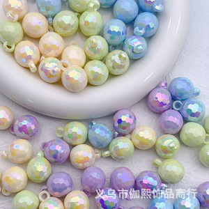 Plastic Resin 16mm Multi Faceted Pendant Beads Diamond Pattern Diy Jewelry Making Supplies <b>Car</b> <b>Ornament</b> Accessories Material - Product Image 3