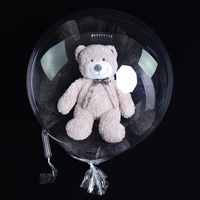 Ballon à bulles transparent à col large, 6 cm, 30 pouces, grande ouverture, pré étirée, pour servir des cadeaux, des collations, fleurs