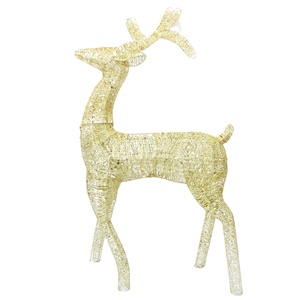 Shuangyuan Wholesale Glitter Metal Deer Indoor <strong>Christmas</strong> Decoration Craft Handmade <strong>Artwork</strong> - Product Image 4