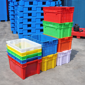 LIKU الثقيلة PP/PE صندوق شبكي خفيف الوزن قابل للتكديس ومستقر سلة دوران بلاستيكية للتخزين - Product Image 5