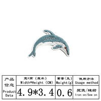 Patchs brodés thermocollants pour animaux, autocollants de transfert thermique, patchs pour vêtements, logo personnalisé, patchs brodés