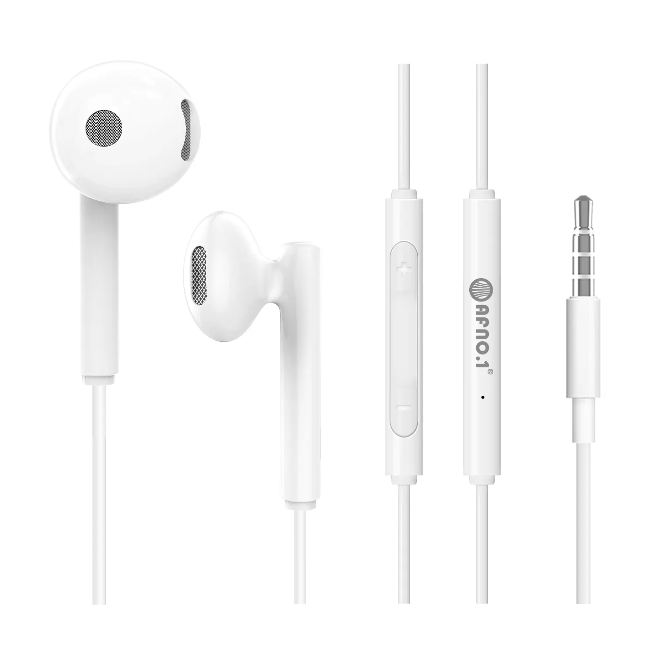 YSDBBC A01 toptan orijinal kalite beyaz yarı kulak mikrofonlu kulaklık OEM Stereo 3.5mm Jack kablolu kulaklık