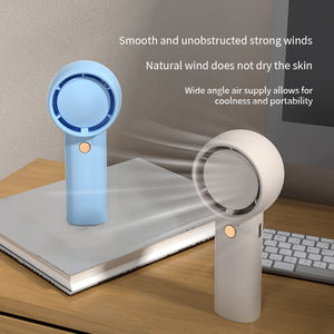 Ventilateur électrique portable sans pales rechargeable par USB avec sangle de cou pour voiture, hôtel, extérieur, prise en charge de l'espagnol - Product Image 5