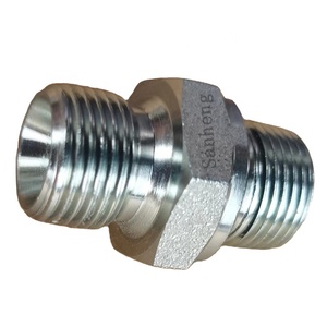 Sanheng nhà máy BSP bspp nam chủ đề thủy lực núm vú phù hợp với Captive con dấu Carbon thép không gỉ - Product Image 4