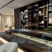 Système d'étagères ouvertes en mélamine moderne sur mesure avec éclairage LED, rangement modulaire, OEM ODM, pour école, hôtel, villa, salle d'étude