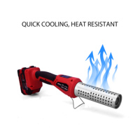 Allume-feu rechargeable à batterie au lithium 21V allume rapidement le bois de charbon de bois pour barbecue cheminée camping