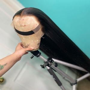 Ms-Beauty Wholesale Peruvian Hair Swiss HD <b>Full</b> <b>Lace</b> Frontal <b>Wig</b> for Black Women 100% Raw Virgin Cuticle Aligned Human Hair <b>Lace</b> - Product Image 2