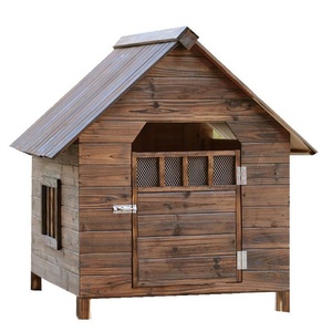 Fabricante personalizado muebles de lujo de madera para interiores y exteriores Cama grande para perros desmontable gato casa para mascotas - Product Image 3