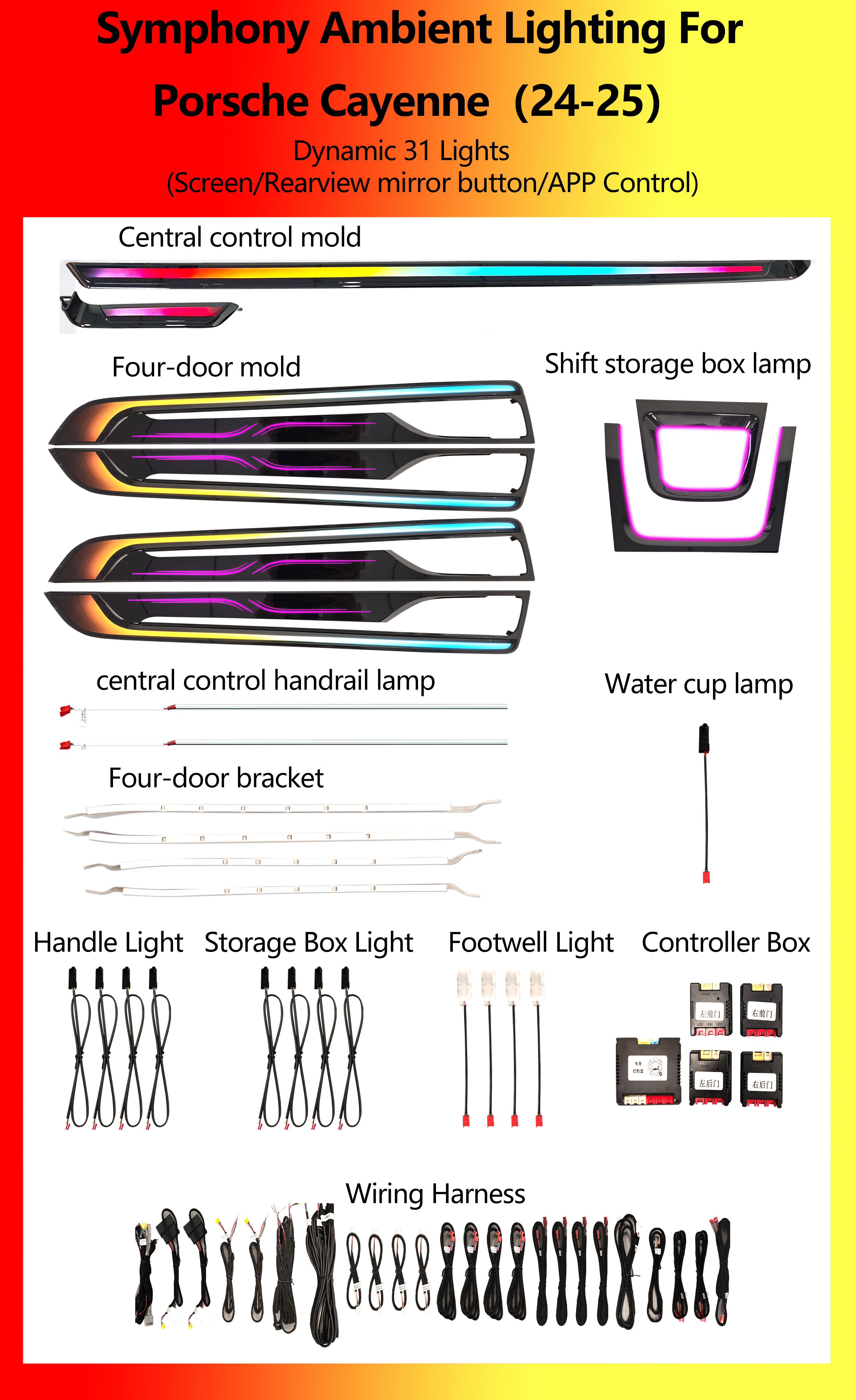 Porsche Cayenne Dynamic Symphony 31 Lights