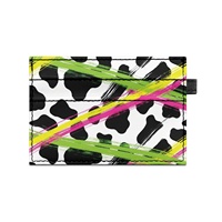 Impression personnalisée disponible Nouveau porte-cartes de crédit unisexe en PU double face de haute qualité, motif animal, best-seller, avec bouton