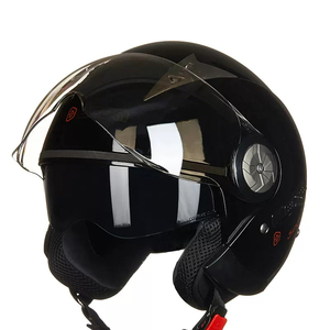 216หมวกกันน็อกแบบเปิดหน้าสองด้านสำหรับผู้ชายและผู้หญิงหมวกกันน็อคไฟฟ้าแบบย้อนยุคสำหรับมอเตอร์ไซค์สกู๊ตเตอร์ - Product Image 1