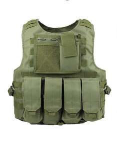 Tactical Game Vest Fashionable Oxford Material <b>Waterproof</b> Feature Zipper Closure Universal Tactical Vest Bag for CS Field - Product Image 1