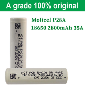 Batteria al Litio Ricaricabile MoLi INR18650 P28A 100% Originale Autentica, 3.7V 18650 2800mAh Li-Ion per Moli P28A, Funzionamento a Basse Temperature - Product Image 3