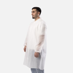 Chế biến thực phẩm người đàn ông nha khoa tùy chỉnh dài 3 túi PP không dệt y tế dùng một lần phòng thí nghiệm áo trắng - Product Image 3