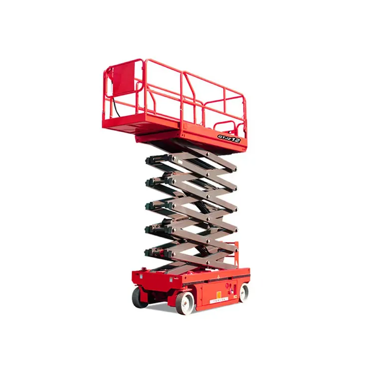 Piattaforma di sollevamento a forbice Mobile semovente di alta qualità 380kg piattaforma di lavoro cingolata per la vendita tavoli elevatori