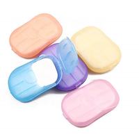 Feuilles de savon jetables portables, dissolution rapide et mousse riche, feuilles de savon pour les mains à nettoyage en profondeur pour l'hygiène quotidienne en voyage