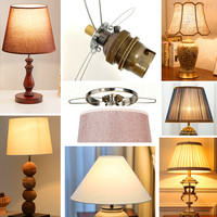 Penyangga Lampu Gantung Kaca dengan Penutup Kain, 2 Garpu 3 Garpu, untuk Lampu Chandelier, Lampu Gantung LED, Lampu Plafon