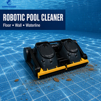 Robot Pembersih Kolam Otomatis Tanpa Kabel Ace 2x2 Pro Baterai 40000mAh Pompa Air Ganda Navigasi Cerdas untuk Kolam Renang