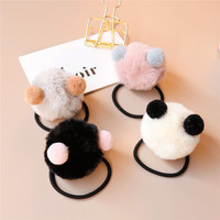 Versão coreana do doce de borracha das crianças banda orelhas de gato acessórios para o cabelo headband Bonito panda pouco meninas acessórios