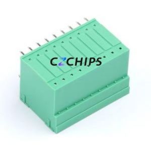 MX15EDGRH-3.81-2*09P-GN01-Cu-A Plug-in Terminal Block Bent Lead Through Hole,P=3.81mm Board-to-Board / Socket Closed 2x9P 3.81mm - Product Image 2