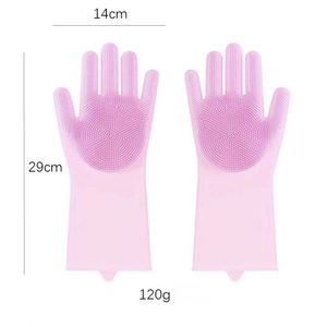 Gants de cuisine en silicone sans BPA, best-sellers, pour le lavage de la vaisselle et le nettoyage de la cuisine, au prix d'usine - Product Image 2